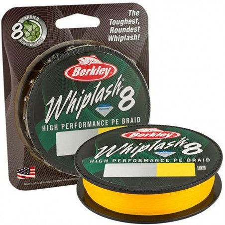 DP23 - Tresse Berkley Whiplash 8 Jaune - 150 m