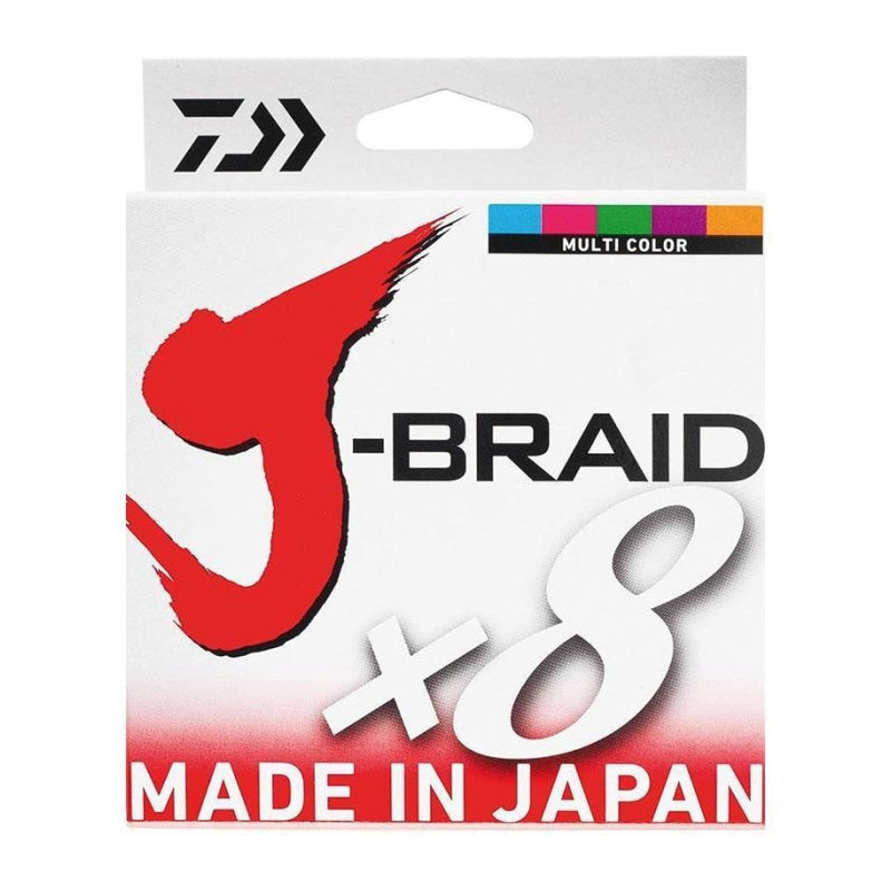 DP23 - Tresse Daiwa J-Braid X8 Multicolore - 500 m