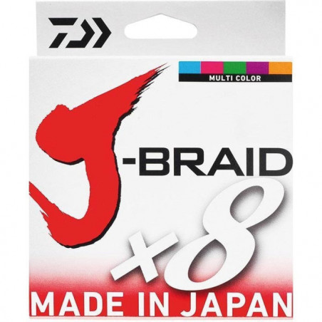 DP23 - Tresse Daiwa J-Braid X8 Multicolore - 500 m