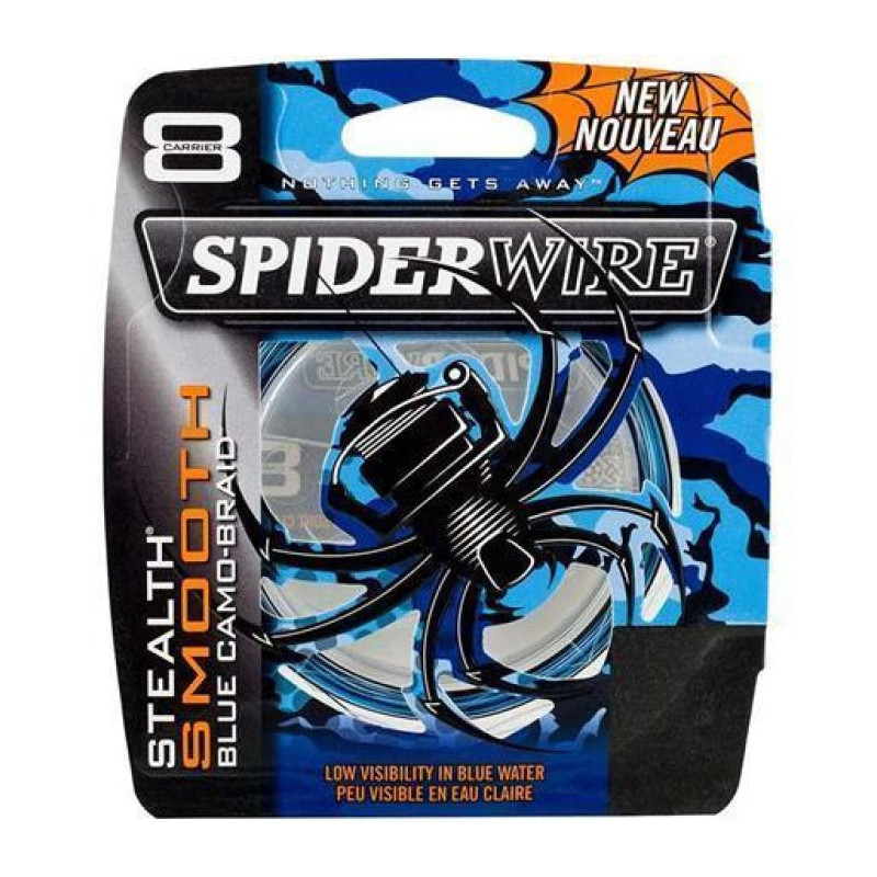DP23 - Tresse Spiderwire Smooth 8 Camo Bleu - 300 m - Ancienne Génération