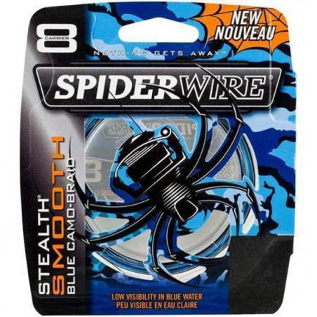 DP23 - Tresse Spiderwire Smooth 8 Camo Bleu - 300 m - Ancienne Génération