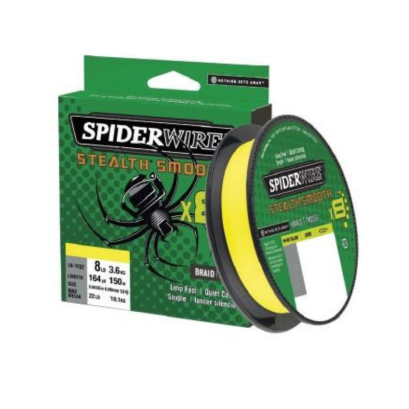 DP23 - Tresse Spiderwire Smooth 8 Jaune - 150 m
