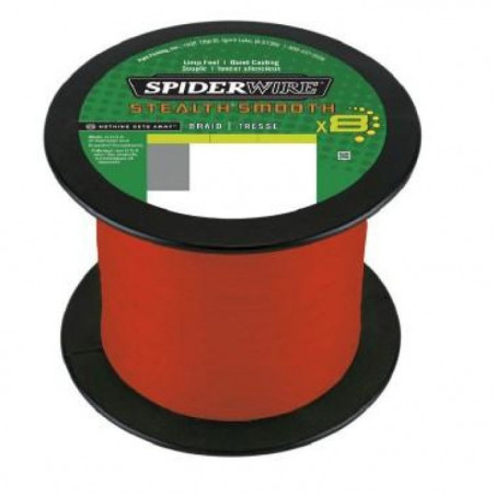 DP23 - Tresse Spiderwire Smooth 8 Rouge - 2000 m
