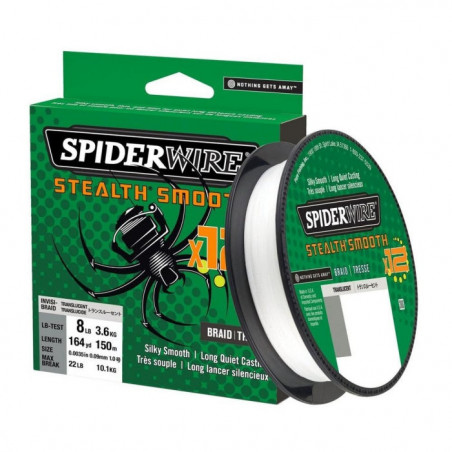 DP23 - Tresse SpiderWire Stealth Smooth 12 - Translucide