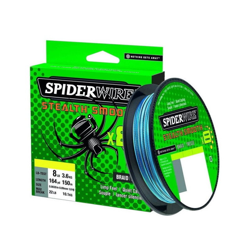 DP23 - Tresse SpiderWire Stealth Smooth 8 - Bleu