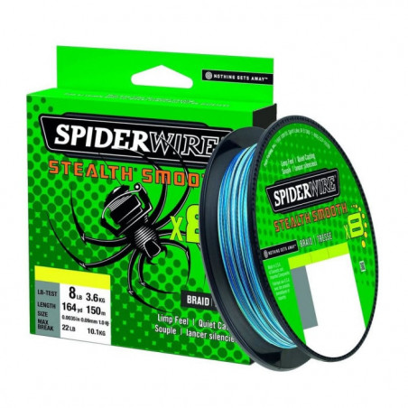 DP23 - Tresse SpiderWire Stealth Smooth 8 - Bleu