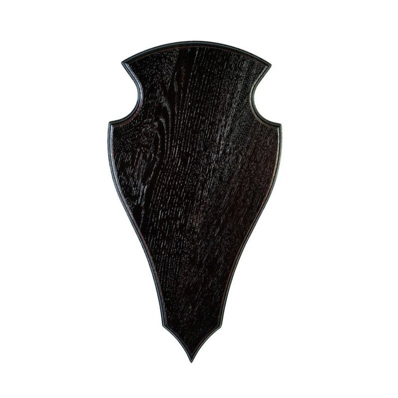 Écusson en chêne Januel cerf foncé - 45 x 24 cm