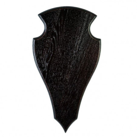 Écusson en chêne Januel cerf foncé - 45 x 24 cm