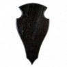 Écusson en chêne Januel cerf foncé - 45 x 24 cm