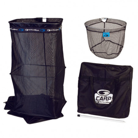 Ensemble Carp Garbolino Bourriche rectangulaire Pique Tête carp Sac à bourriche