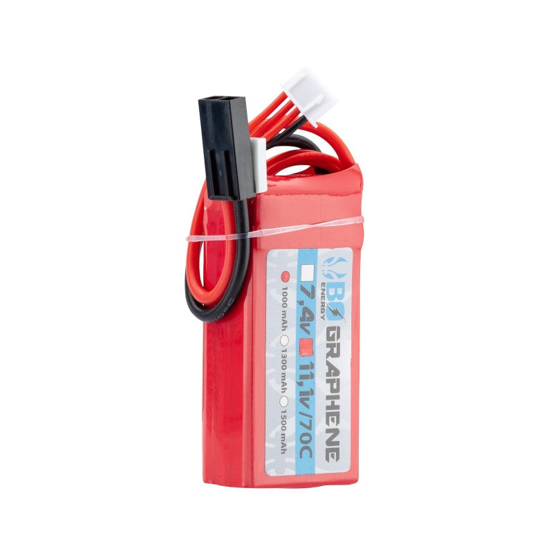 1 stick batterie Graphene 3S 11.1V 1000mAh 70C Lipo