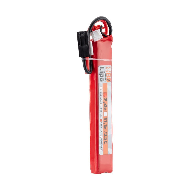 1 stick batterie Lipo 2S 7.4V 1300mAh 25C