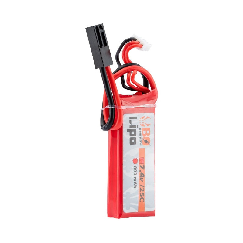 1 stick batterie Lipo 2S 7.4V 800mAh 25C