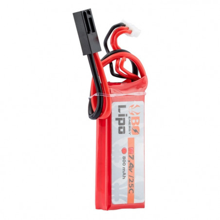 1 stick batterie Lipo 2S 7.4V 800mAh 25C