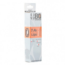 2 sticks batterie Lipo 2S 7.4V 1000mAh 25C