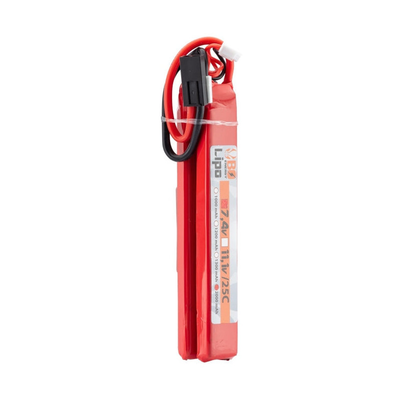 2 sticks batterie Lipo 2S 7.4V 2000mAh 25C