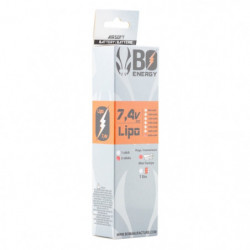 2 sticks batterie Lipo 2S 7.4V 2000mAh 25C
