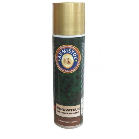 Aérosol rénovateur imperméabilisant cuir gras et nubuk Armistol - 250 ml