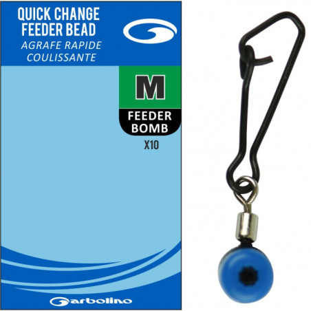 Agrafe rapide Garbolino coulissante - Quick Chnage Fedder Beads