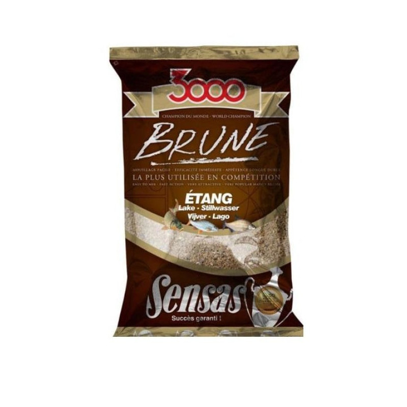 Amorce Sensas 3000 Étang Brune - 1 kg