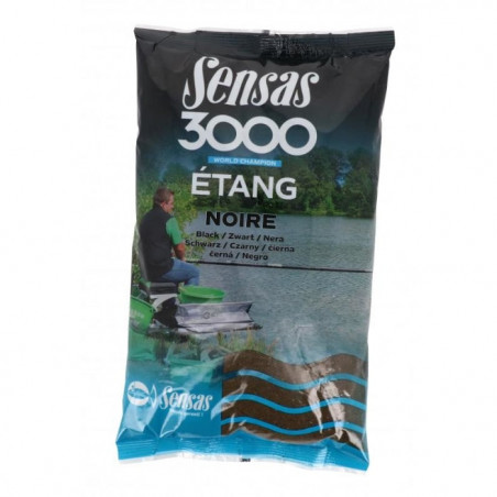 Amorce Sensas 3000 Étang Noire - 1 kg