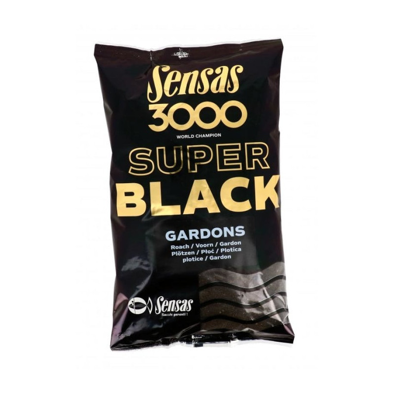 Amorce Sensas 3000 Super Black gardons - 1 kg