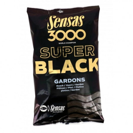 Amorce Sensas 3000 Super Black gardons - 1 kg
