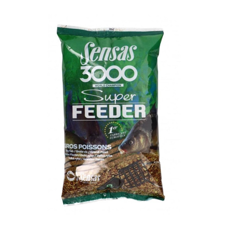 Amorce Sensas 3000 Super Feeder Big Fish - 1 kg