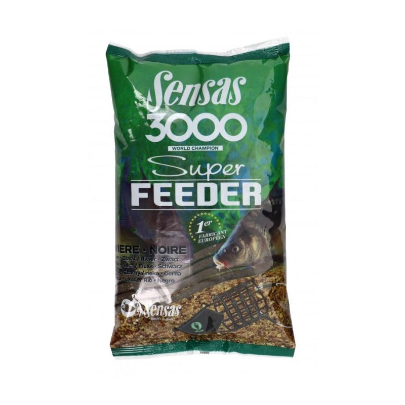 Amorce Sensas 3000 Super Feeder River Black - 1 kg