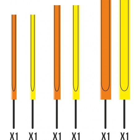 Antennes Garbolino insert court plastique - Par 6