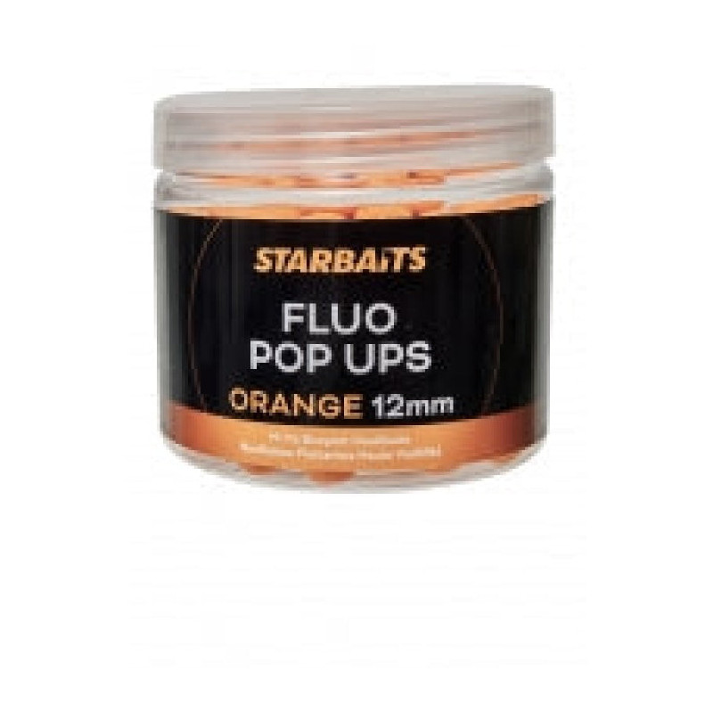 Appât Fluo Pop Ups Orange 12mm - Starbaits - 70gr