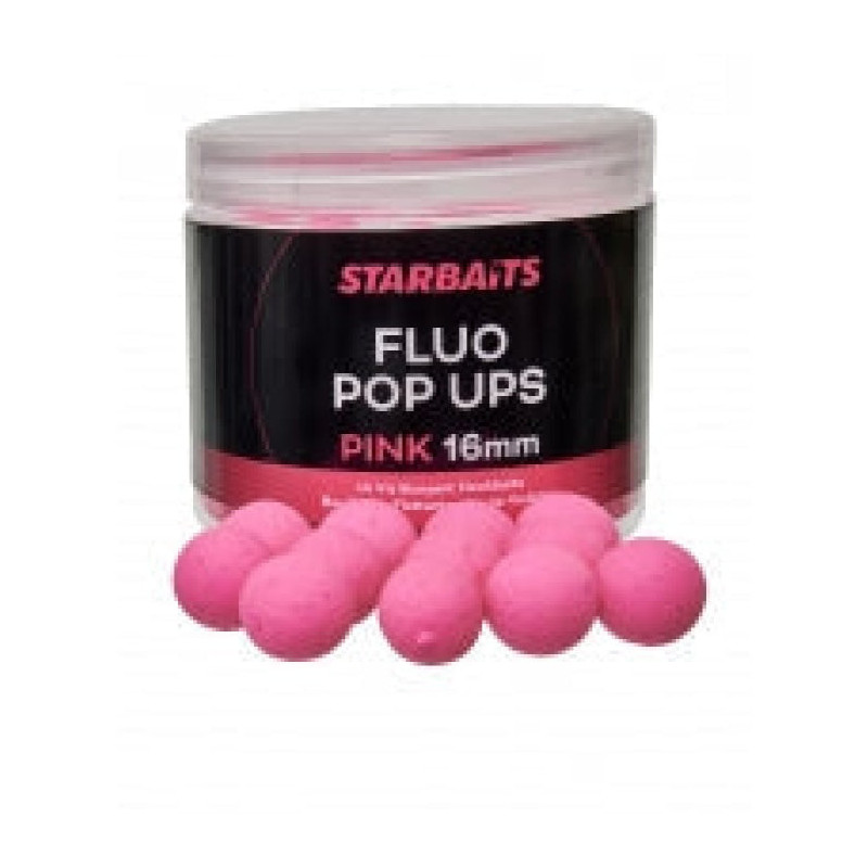 Appât Fluo Pop Ups Pink 16mm - Starbaits - 70gr
