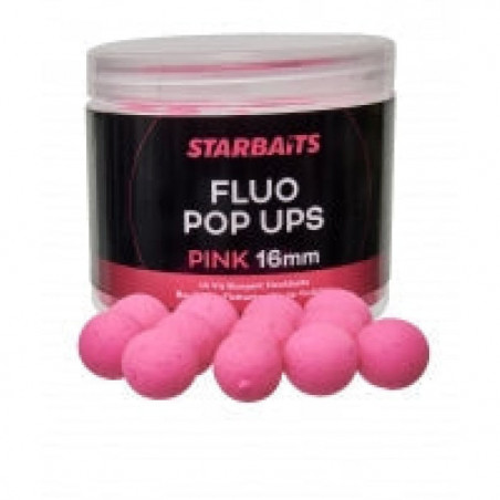 Appât Fluo Pop Ups Pink 16mm - Starbaits - 70gr