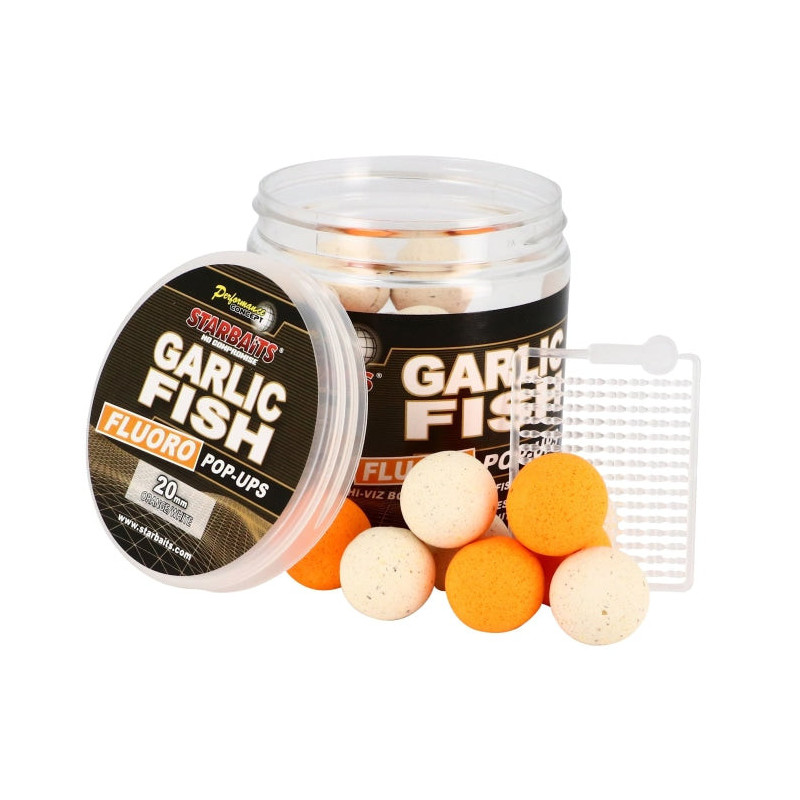 Appât PC Garlic Fish Fluo Pop Up 20mm - Starbaits - 80gr