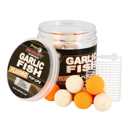 Appât PC Garlic Fish Fluo Pop Up 20mm - Starbaits - 80gr