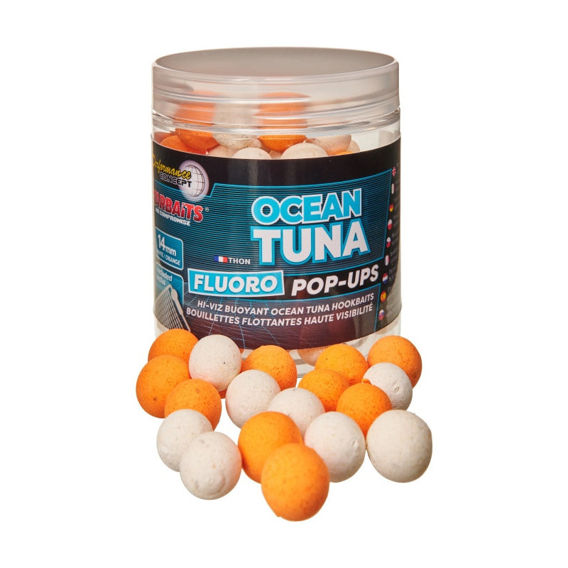 Appât PC Ocean Tuna Fluo Pop Up 14mm - Starbaits - 80gr