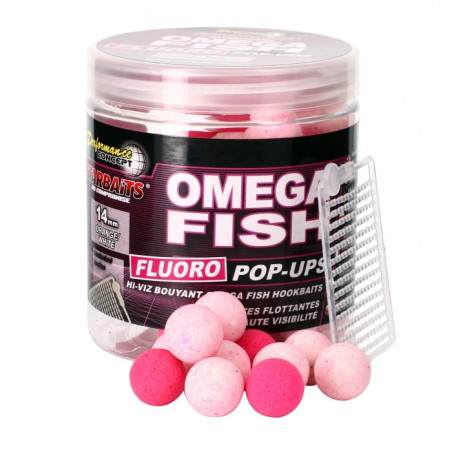 Appât PC Omega Fish Fluo Pop Up 14mm - Starbaits - 80gr