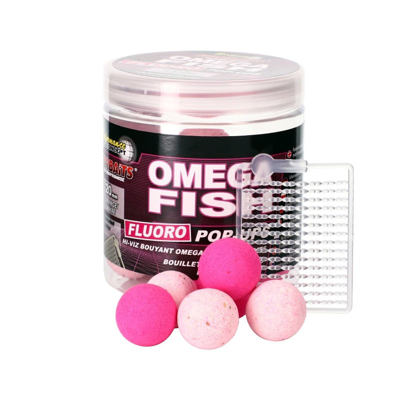 Appât PC Omega Fish Fluo Pop Up 20mm - Starbaits - 80gr