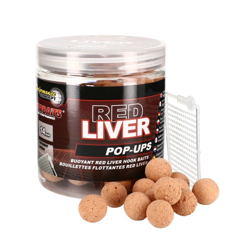Appât PC Red Liver Pop Up 14mm - Starbaits - 80gr