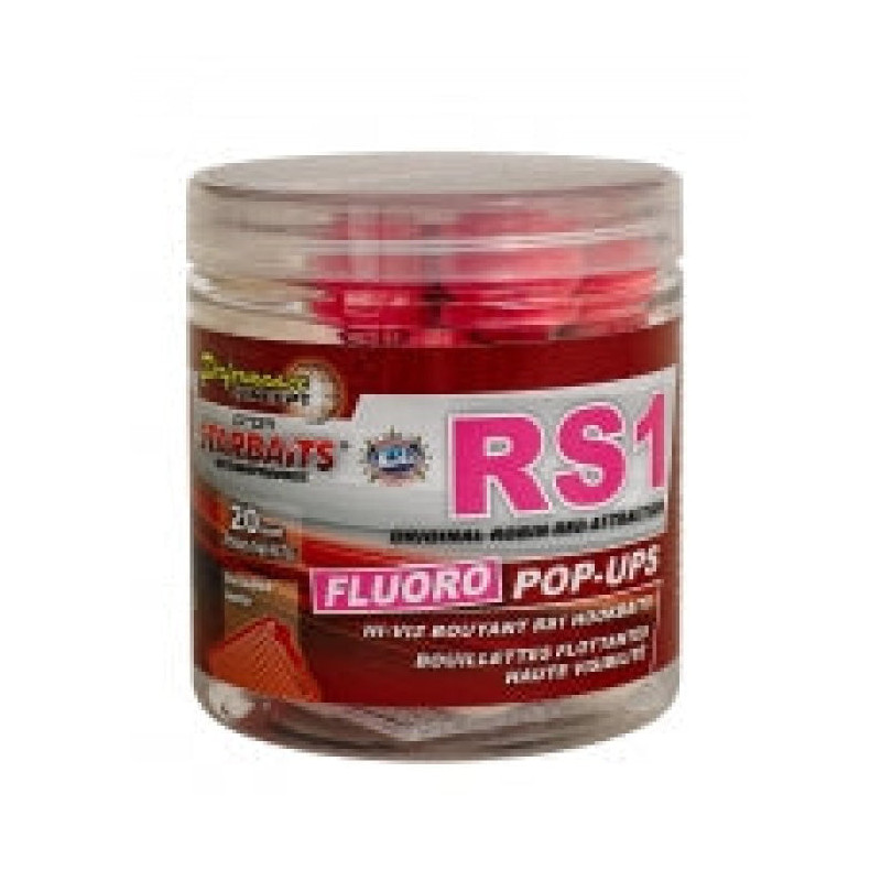 Appât PC RS1 Fluo Pop Up 20mm - Starbaits - 80gr