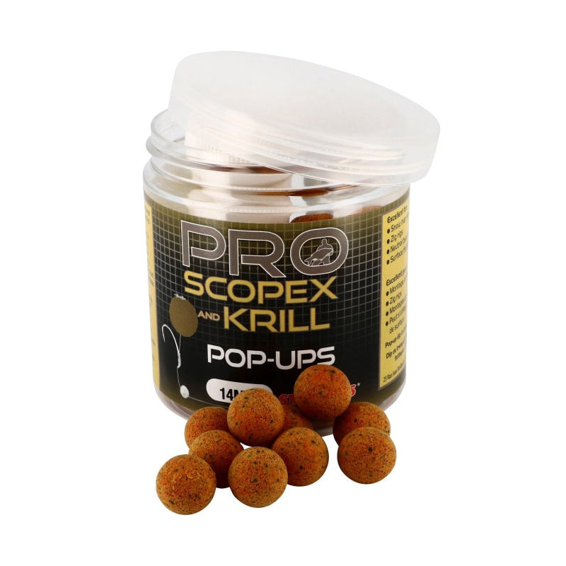 Appât Pro Scopex Krill Pop Up 14mm - Starbaits - 80gr