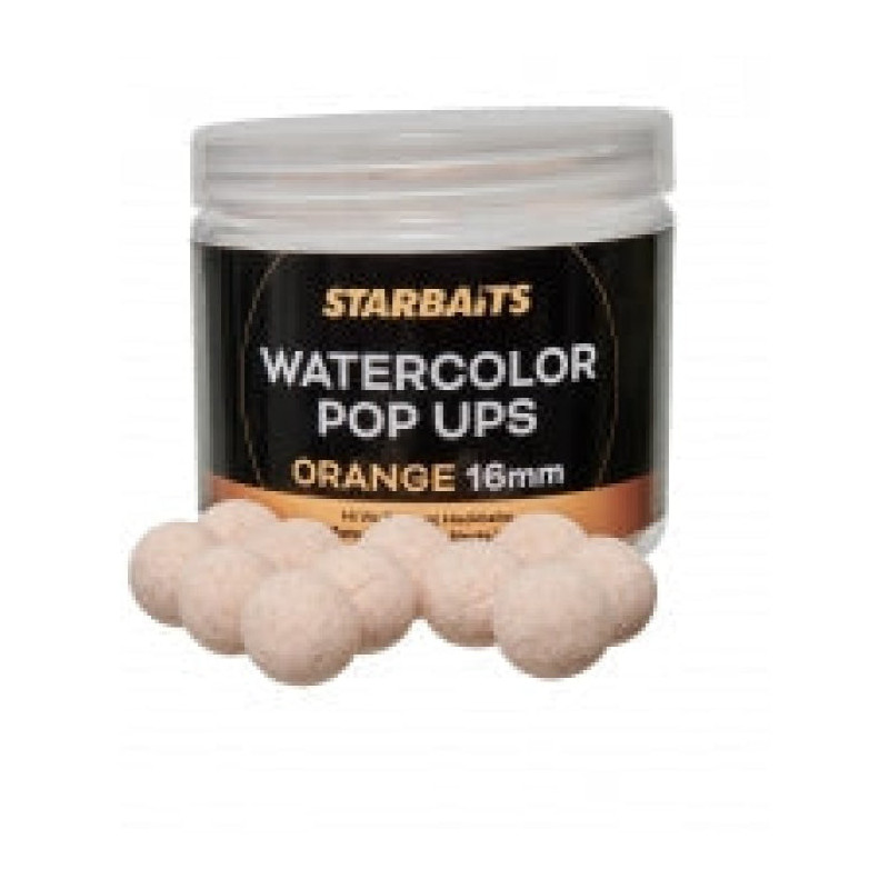Appât Watercolor Pop Ups Orange 16mm - Starbaits - 70gr