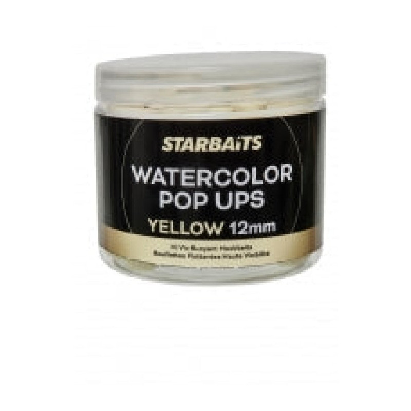 Appât Watercolor Pop Ups Yellow 12mm - Starbaits - 70gr
