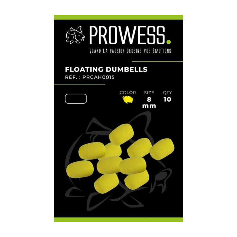 Appâts artificiels flottants Prowess Dumbells Eva - Par 10