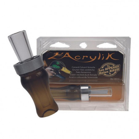 Appeau Colvert Femelle HB Calls Acrylique 2 Lamelles