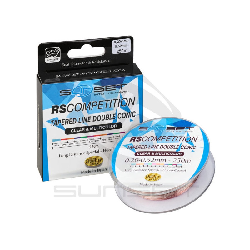Arraché conique Sunset Tapered Leader Line double RS Compétition - 250 m