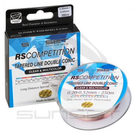 Arraché conique Sunset Tapered Leader Line double RS Compétition - 250 m