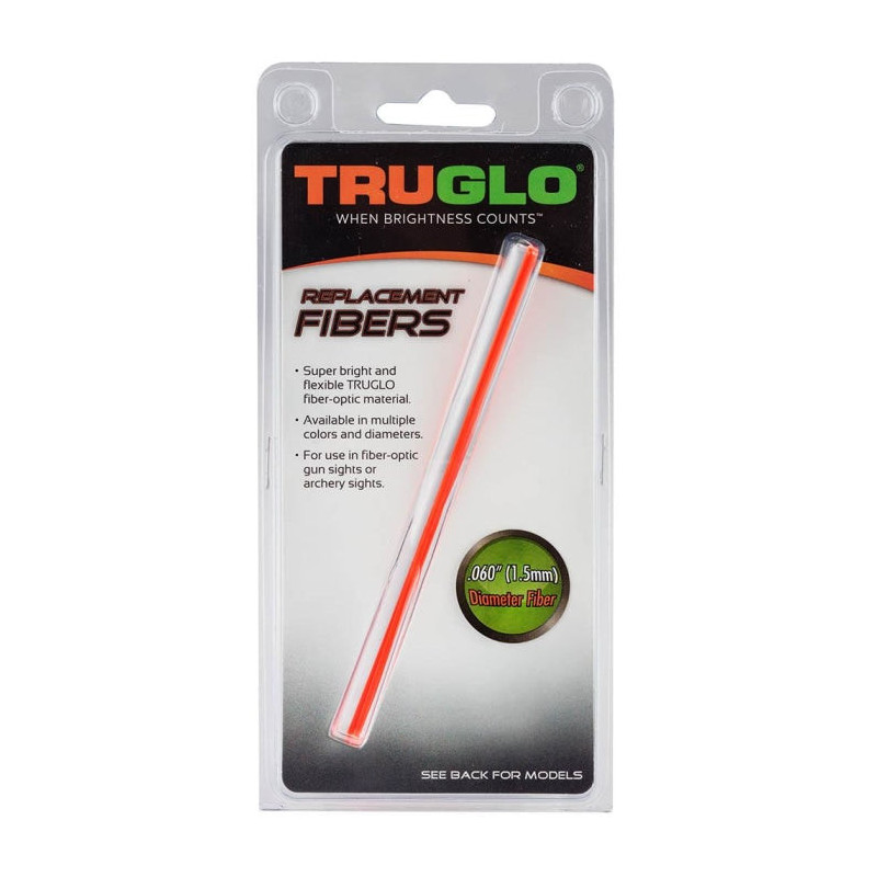 Assortiment 5 Fibres Optique Truglo Rouge fluo