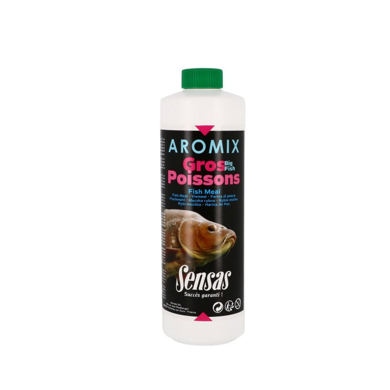 Attractant Aromix gros poissons Fish meal Sensas 500ml