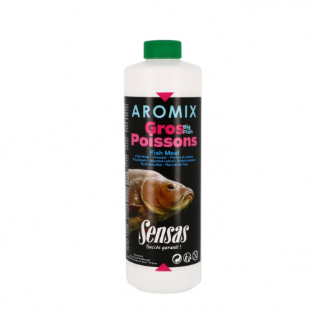 Attractant Aromix gros poissons Fish meal Sensas 500ml